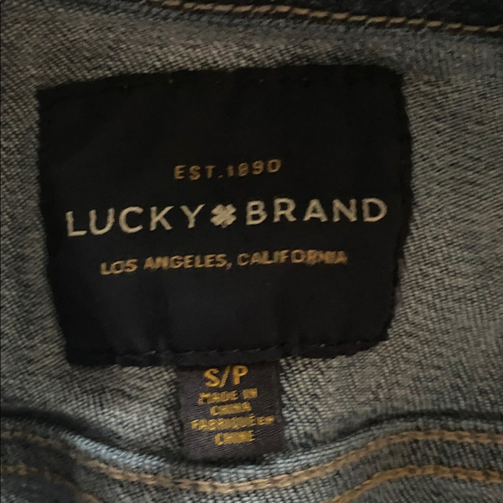 Lucky brand Tomboy Trucker jean jacket size small - Picture 10 of 11